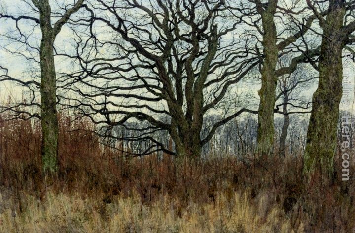 William Fraser Garden Woodland scene at twilight